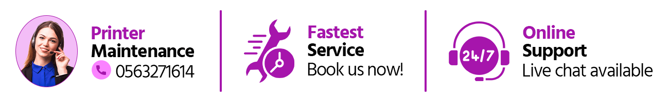contact for printer repair maintenance Dubai